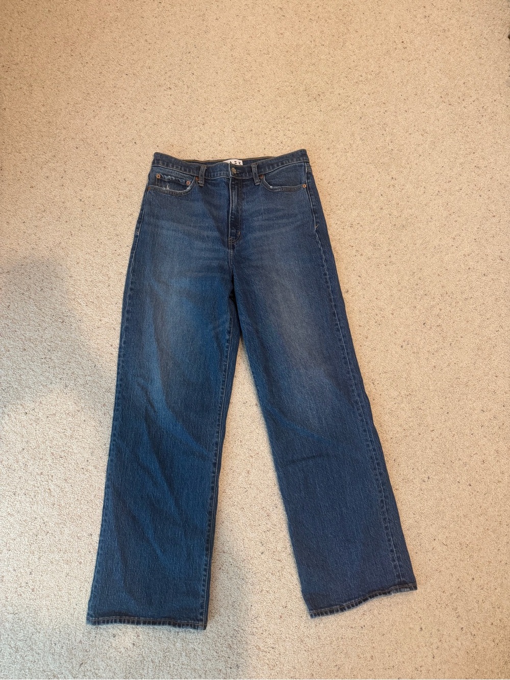 Daze Denim CITY HIGH RISE STRAIGHT LEG IN BRIGHT BLUE size 30